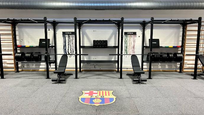 FC Barcelona logo in Gym Design