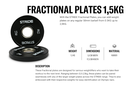 STRIDE Fractional Plate (single; 1,5kg) - BLACK