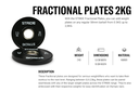 STRIDE Fractional Plate (single; 2kg) - BLACK