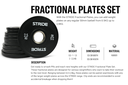 STRIDE Fractional Plate SET (set of 5 pairs; 0,5kg-2,5kg) - BLACK