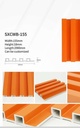 Fluted wall panel BLACK (18mm*155mm*2900mm) / price per panel