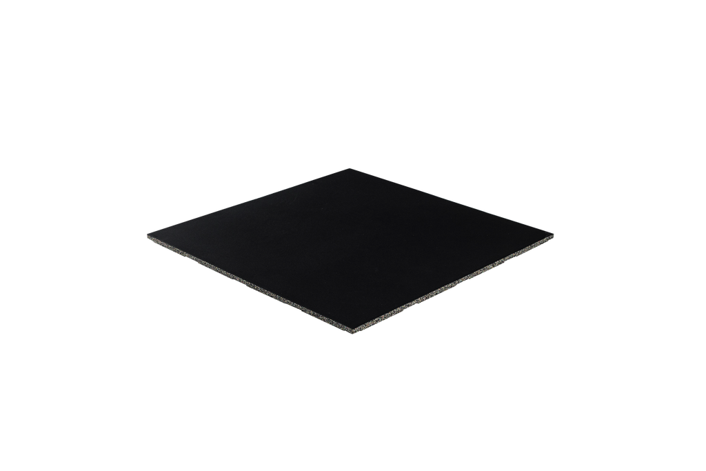 STRIDE Connecting rubber tile | pure black | 1m x 1m x 2cm