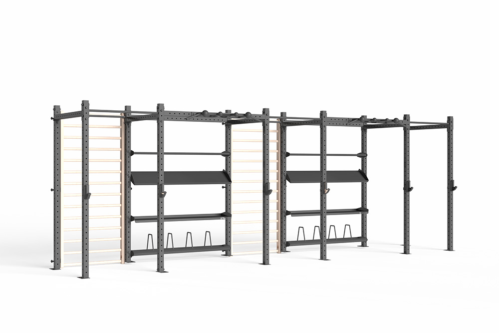 RAPTOR Power Rack with Shelves 3-2