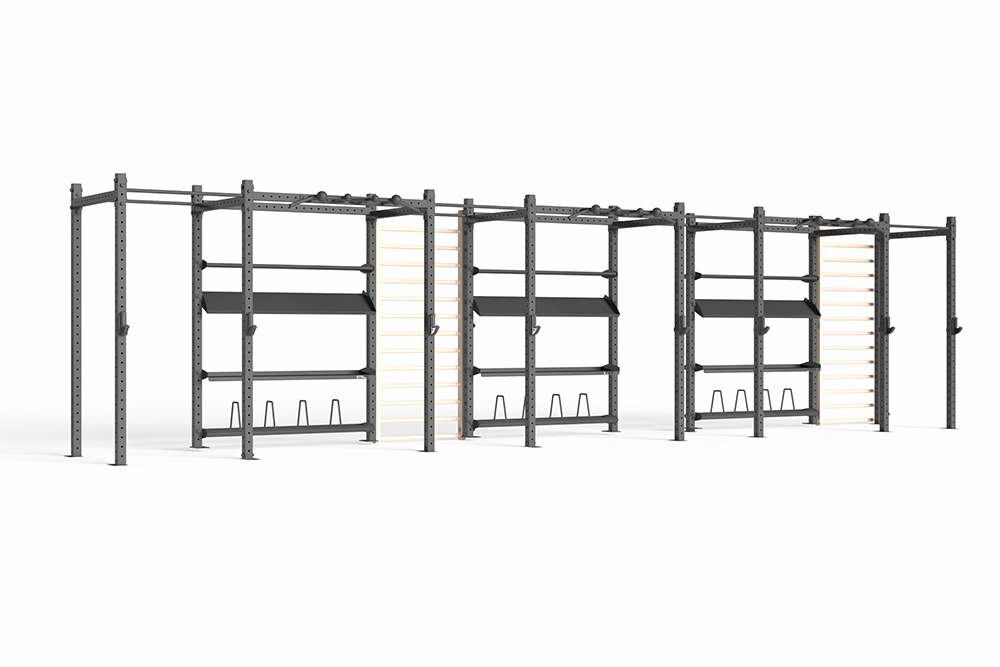 RAPTOR Power Rack with Shelves 4-3