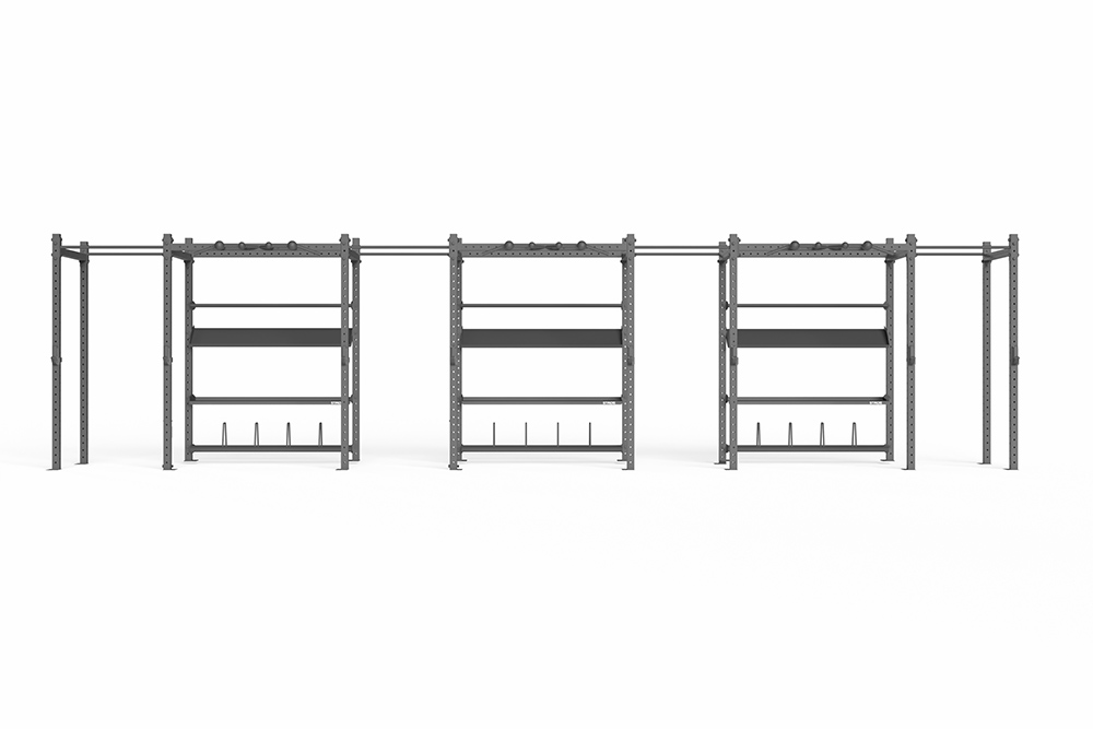 RAPTOR Power Rack with Shelves 4-3