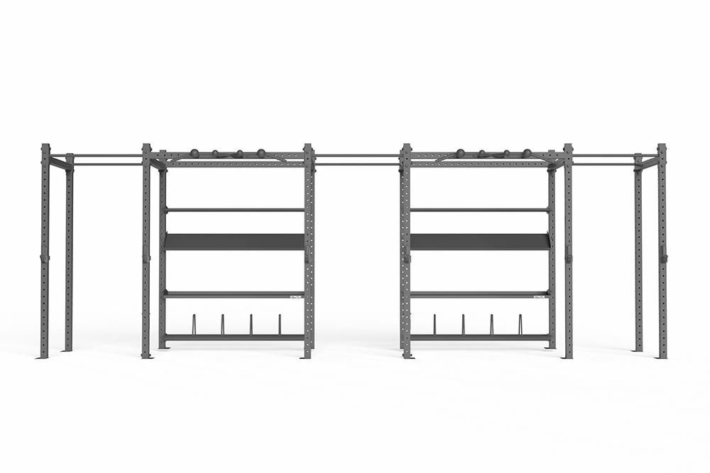 RAPTOR Power Rack with Shelves 3-2