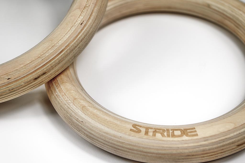 STRIDE Wooden Gym Rings (pair)