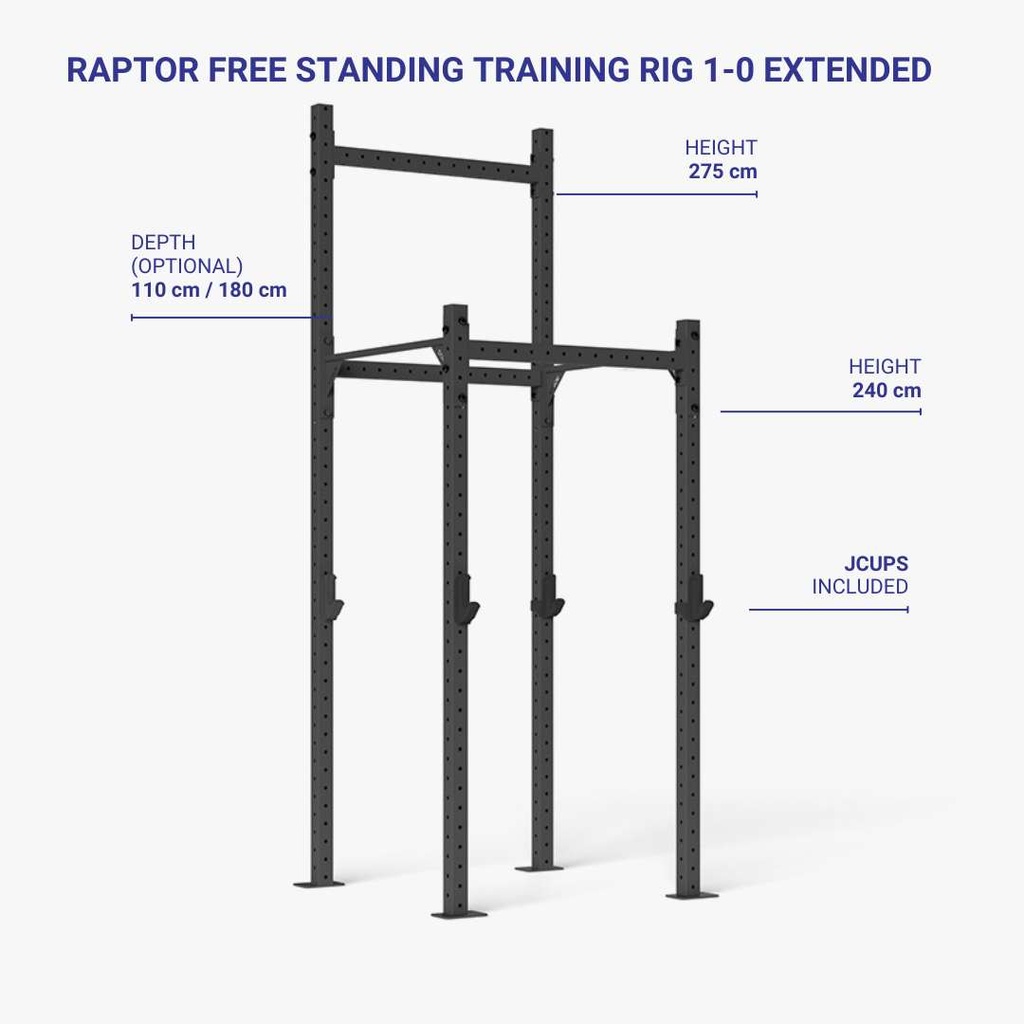 RAPTOR Free Standing Training Rig 1-0 Extended