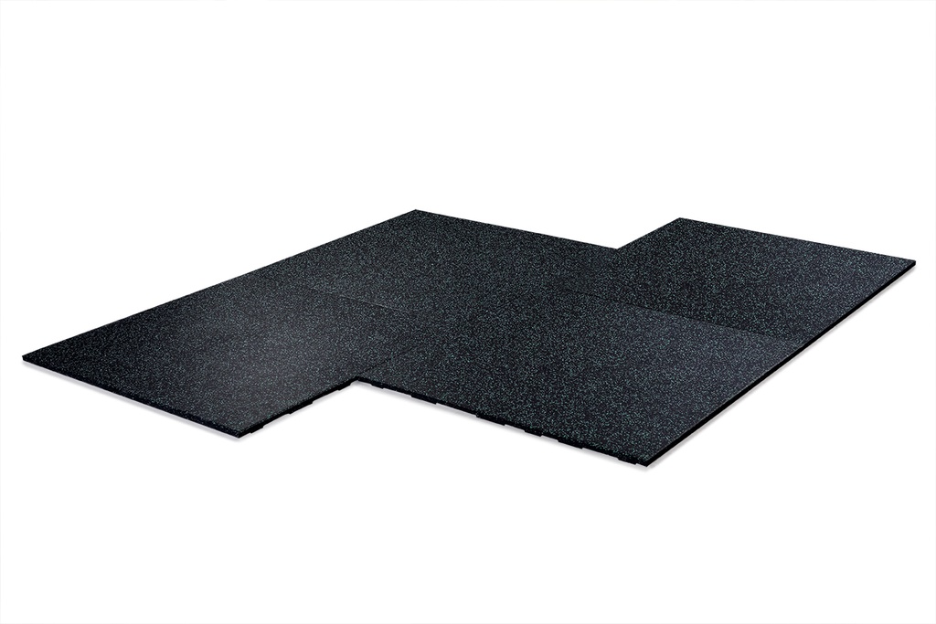 Connecting Rubber Tile |  15% Green  |  1m x 1m x 2cm