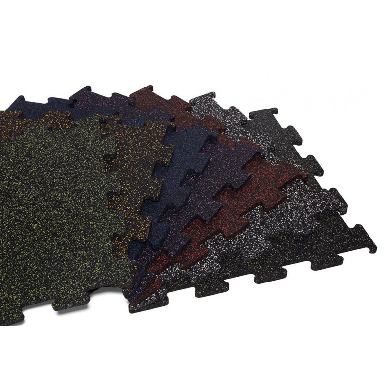 Interlocking Rubber Tile (10mm; 100% black)
