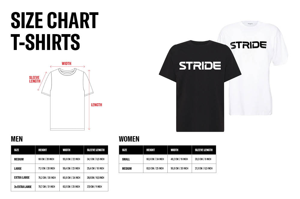 STRIDE Grey T-shirt | Pec label (MEN)