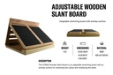 STRIDE Adjustable Wooden Slant Board
