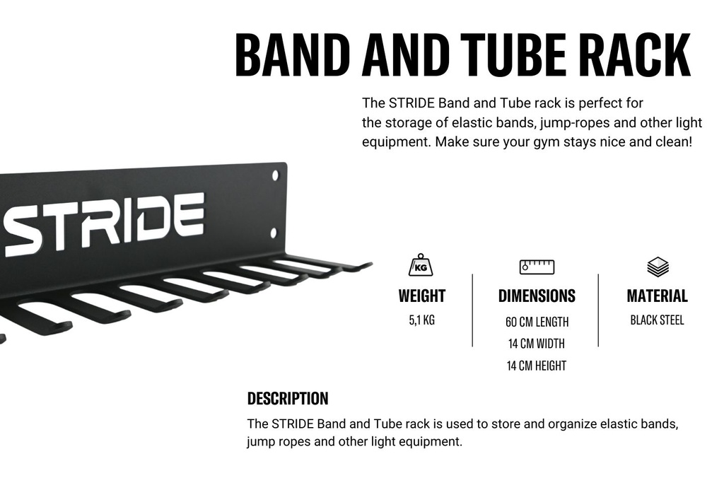 STRIDE Band and Tube Rack