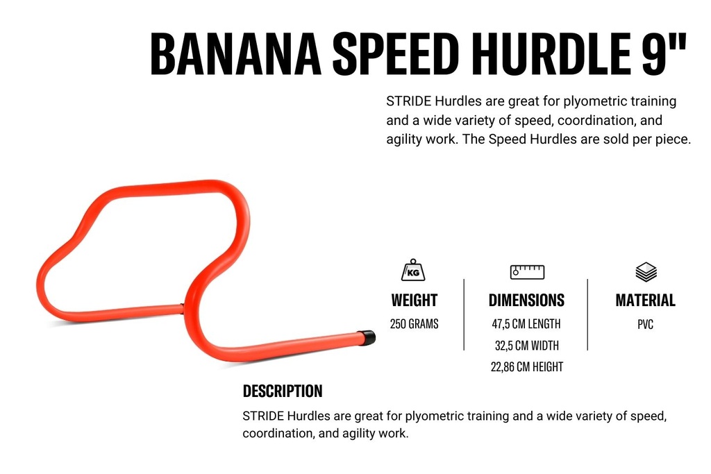 STRIDE Banana Speed Hurdle 9" (1pc)