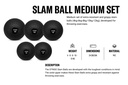 STRIDE Slam Ball SET 2 (5pcs; 4kg - 12kg)