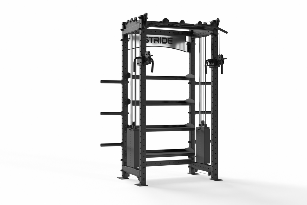 RAPTOR double cable power rack with shelves