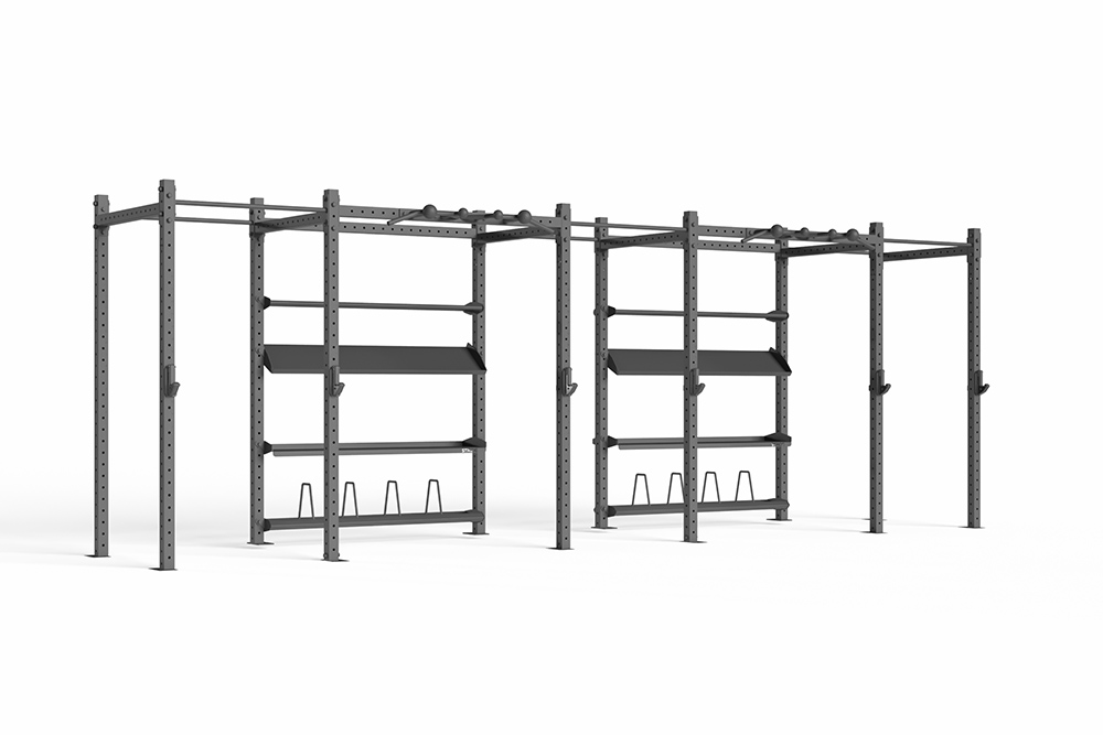 RAPTOR Power Rack with Shelves 3-2