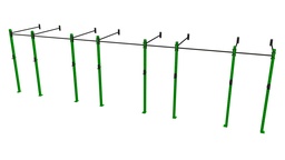 [EF-30-03847] Wall-mount HD Cross training rig 4-3 (1,85m from wall)