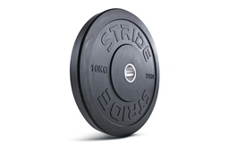 [STR-MOBUMPLATE10-SINGLE] STRIDE Molded Black Rubber Bumper Plate (single; 10kg)