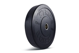 [STR-MOBUMPLATE25-SINGLE] STRIDE Molded Black Rubber Bumper Plate (single; 25kg)