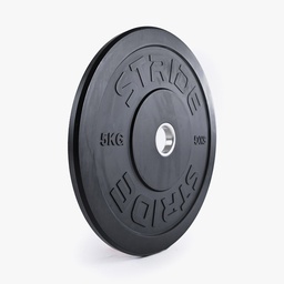 [STR-MOBUMPLATE5-SINGLE] STRIDE Molded Black Rubber Bumper Plate (single; 5kg)