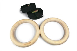 [STR-WOODRING] STRIDE Wooden Gym Rings (pair)