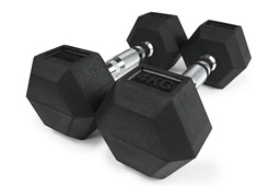 [STR-MOLHEXDB40-SINGLE] STRIDE Molded Hex Rubber Dumbbell (single; 4kg)