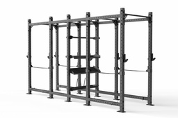 RAPTOR Double Power Rack Extended with shelves